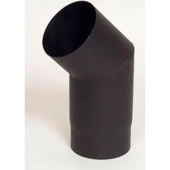 Kouřovod ABX koleno 45°/ 150mm (síla 1,5mm) - černá
