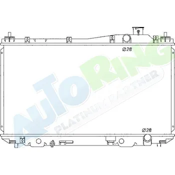 Chladič motoru Chladič vody HONDA Civic Sedan (ES,JP) 2001-2004 LP.0000.1671.75-179353 - DOPRAVA ZDARMA