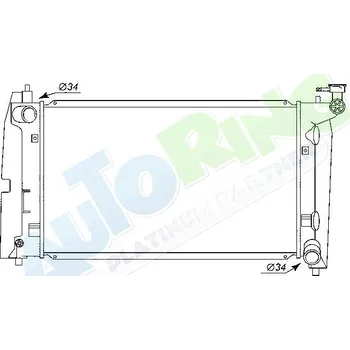 Chladič motoru Chladič vody TOYOTA Corolla (E12) 2002-2004 LP.0000.1631.03-189509 - DOPRAVA ZDARMA