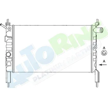 Chladič motoru Chladič vody OPEL Astra F 08.91-2003 LP.0000.1654.59-170300 - DOPRAVA ZDARMA