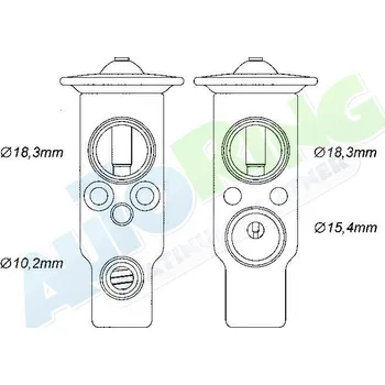 Ventil klimatizace Expanzní ventil klimatizace TOYOTA Yaris (CP10,XP10) 04.02-2006 LP.0000.2884.56-290327 - DOPRAVA ZDARMA