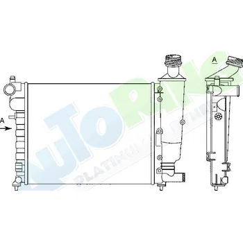 Chladič motoru Chladič vody CITROEN Saxo (S0,S1) 10.99-2004 LP.0000.1654.65-174129 - DOPRAVA ZDARMA