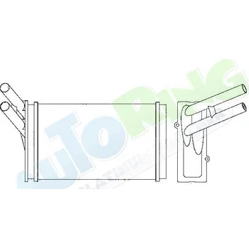 Výměník tepla Radiátor topení AUDI A4 (B5) 1994-1998 LP.0000.1976.34-211474 - DOPRAVA ZDARMA