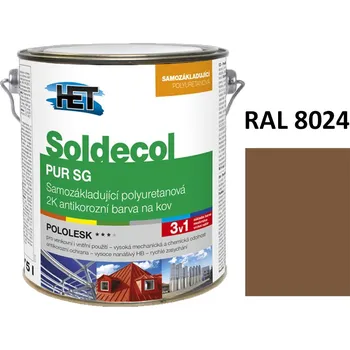 barva na kov Soldecol PUR SG 2,5 L RAL 8024