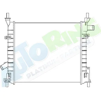 Chladič motoru Chladič vody FORD Ka (RBxx) 1996-10.08 LP.0000.1664.21-166424 - DOPRAVA ZDARMA