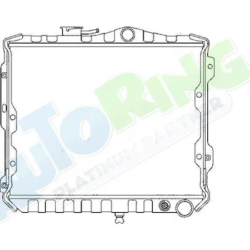 Chladič motoru Chladič vody MITSUBISHI Colt i Lancer (C10) 1984-1992 LP.0000.1645.33-174845 - DOPRAVA ZDARMA