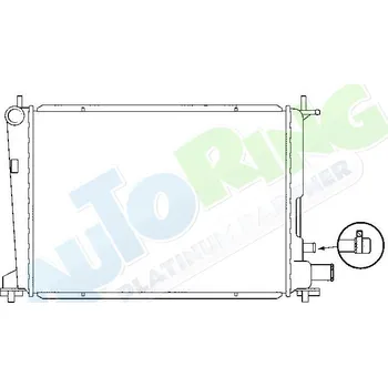 Chladič motoru Chladič vody FORD Fiesta i Courier 08.99-2002 LP.0000.1636.46-183917 - DOPRAVA ZDARMA