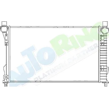 Chladič motoru Chladič vody MERCEDES C Class (W203) 04.00-02.07 LP.0000.1723.85-179576 - DOPRAVA ZDARMA