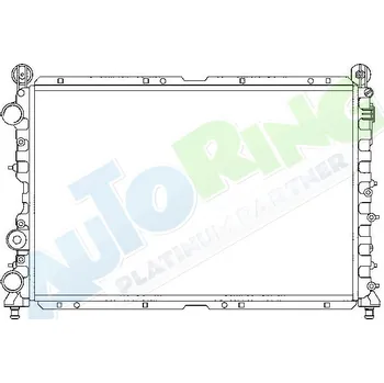 Chladič motoru Chladič vody ALFA ROMEO 145 i 146 (930) 1999-2001 LP.0000.1624.02-165111 - DOPRAVA ZDARMA