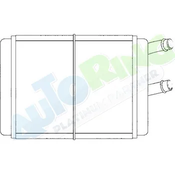 Výměník tepla Radiátor topení OPEL Kadett D 1979-07.84 LP.0000.2015.06-214677 - DOPRAVA ZDARMA