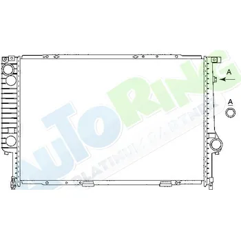 Chladič motoru Chladič vody BMW 8 (E31) 03.90-2000 LP.0000.1624.56-167801 - DOPRAVA ZDARMA