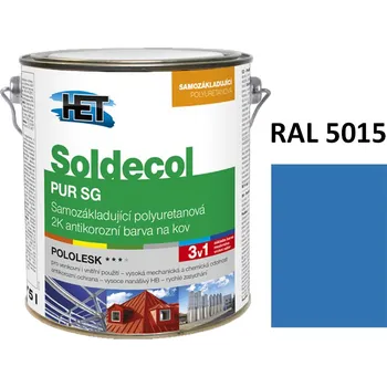 barva na kov Soldecol PUR SG 2,5 L RAL 5015