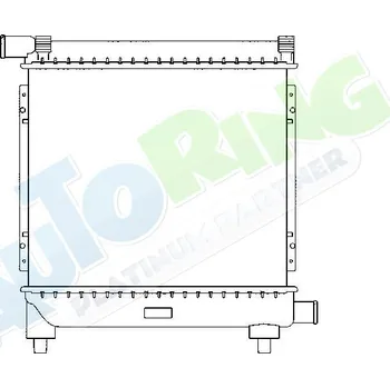 Chladič motoru Chladič vody MERCEDES W124 1985-05.96 LP.0000.1713.31-185481 - DOPRAVA ZDARMA