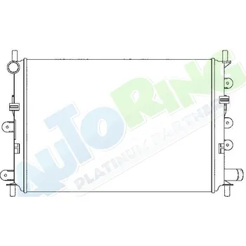 Chladič motoru Chladič vody FORD Escort, Orion i Van 08.90-1995 LP.0000.1635.39-172208 - DOPRAVA ZDARMA