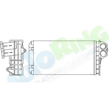 Výměník tepla Radiátor topení PEUGEOT 206+ (2xx) od 03.2009 LP.0000.1978.80-215250 - DOPRAVA ZDARMA