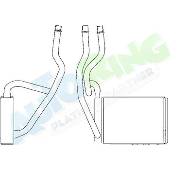 Výměník tepla Radiátor topení MAZDA 2 (DY) 03.03-09.07 LP.0000.1982.65-201592 - DOPRAVA ZDARMA