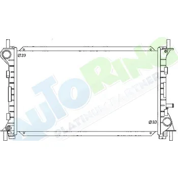 Chladič motoru Chladič vody FORD Focus 1998-2005 LP.0000.1636.72-170267 - DOPRAVA ZDARMA