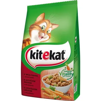 Krmivo pro kočku Kitekat Dry s hovězím a zeleninou