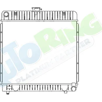 Chladič motoru Chladič vody MERCEDES W123 1975-1986 LP.0000.1656.92-173374 - DOPRAVA ZDARMA