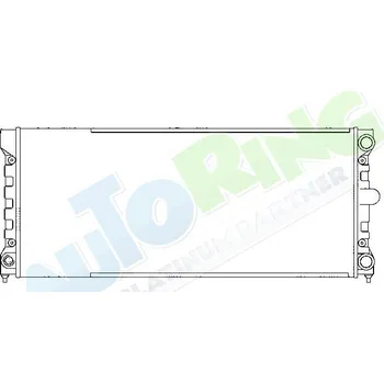 Chladič motoru Chladič vody VOLKSWAGEN Passat (B3,35i) 02.88-09.93 LP.0000.1630.55-190548 - DOPRAVA ZDARMA