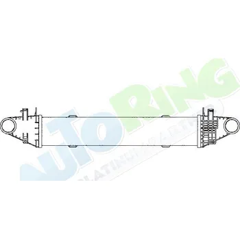 Chladič motoru Chladič vzduchu - intercooler MERCEDES C Class (W204) 02.07-02.11 LP.0000.1927.67-193967 - DOPRAVA ZDARMA