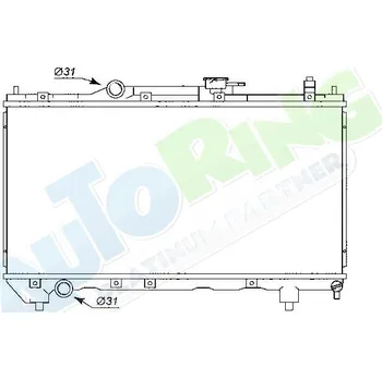 Chladič motoru Chladič vody TOYOTA Avensis (T22) 08.97-2000 LP.0000.1739.93-179678 - DOPRAVA ZDARMA