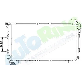 Chladič motoru Chladič vody SUBARU Legacy (BC,BJF) 1989-08.94 LP.0000.1667.99-167091 - DOPRAVA ZDARMA