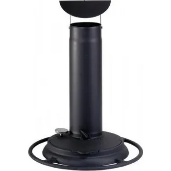 Zahradní gril Sada odkouření včetně teploměru a stříšky pro venkovní krb / gril Troll 700