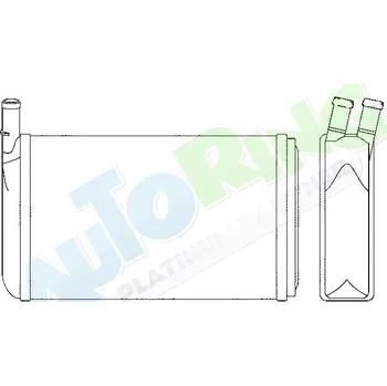 Výměník tepla Radiátor topení VOLKSWAGEN Caddy 1 (14D) 1983-10.95 LP.0000.1976.31-208159 - DOPRAVA ZDARMA