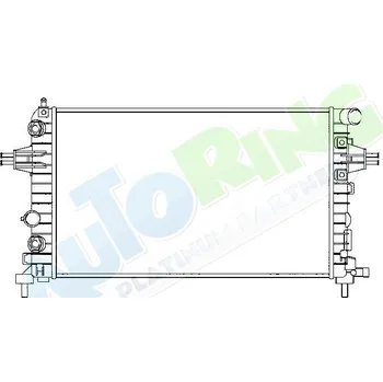 Chladič motoru Chladič vody OPEL Astra H 09.03-03.07 LP.0000.1692.20-186509 - DOPRAVA ZDARMA