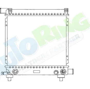 Chladič motoru Chladič vody MERCEDES W124 1985-05.96 LP.0000.1715.11-185518 - DOPRAVA ZDARMA