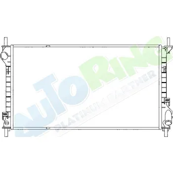 Chladič motoru Chladič vody FORD Transit Connect 2003-08.06 LP.0000.1660.59-184042 - DOPRAVA ZDARMA