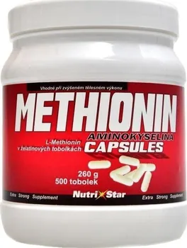 Aminokyselina Nutristar Methionin 400 mg 500 kapslí