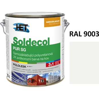 barva na kov Soldecol PUR SG 2,5 L RAL 9003