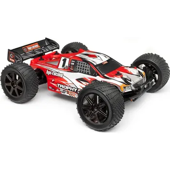 RC model auta HPI Trophy truggy RTR Flux 1:8 bílá/červená