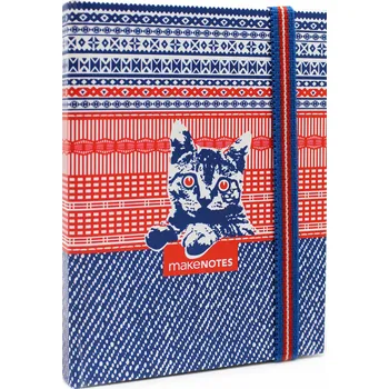 Zápisník MAKENOTES Zápisník A6 NEW RED NEW BLUE!