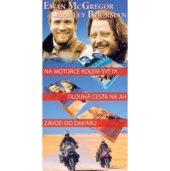 Literární cestopis Na motorce kolem světa + Dlouhá cesta na jih - Ewan McGregor, Charley Boorman
