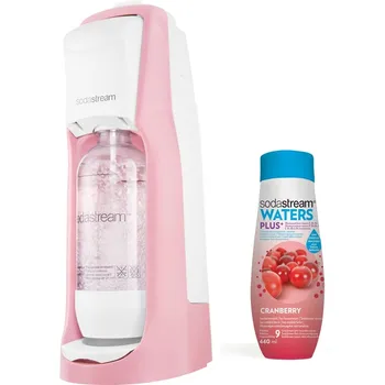 Výrobník sody Sodastream Jet Pastel Rose + Brusinka 440 ml