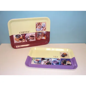 Plastový podnos "coffee/tea" 43x32/2dr.