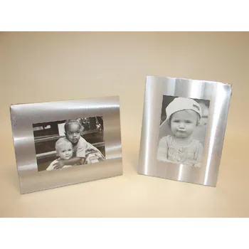 Rám na obraz Fotorámeček "aluminium wavy" 10x15/2dr.