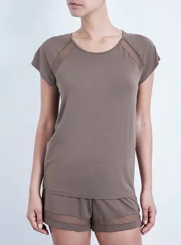 Dámské tričko Calvin Klein QS5395E hnědé
