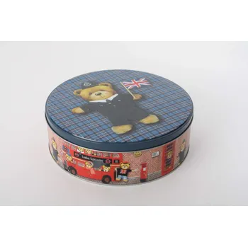 Dóza na potraviny Plechová dóza "BEAR in LONDON" 20x6cm