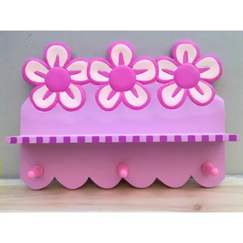 Věšák Věšák "PINK FLOWER"-4xkolík 35x8x25cm