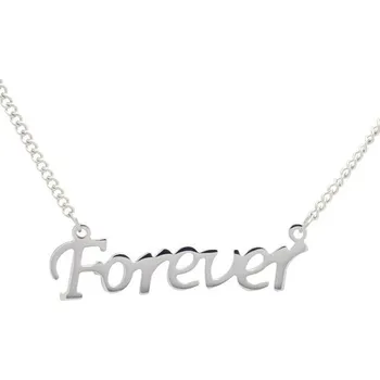 Řetízek Blingstar Řetízek s nápisem FOREVER - z chirurgické oceli - N1141