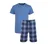 pánské pyžamo Jockey pyžamo 500001 modrý-kostka