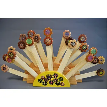 Doplněk ke knize Záložka do knihy "FLOWERS"+stoj.15cm/12d