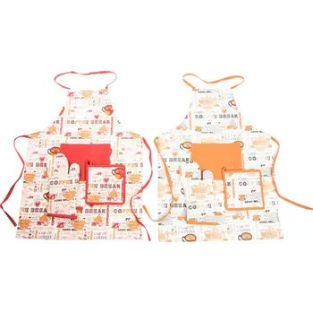 Kuchyňská zástěra Set "COFFEE" zástěra 60x80, 2xchňapka/2b