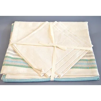 ubrus Sada "BLUE" 4xubrousek a ubrus 150x150cm