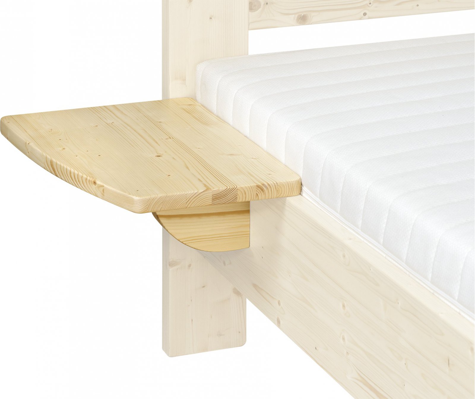 Noční stolek závěsný smrk deska oblouk