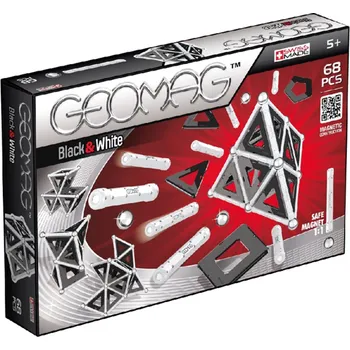 Stavebnice Geomag Geomag Black & White 68 dílků